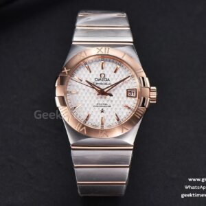 Constellation VSF 38mm RG/SS esfera blanca texturizada brazalete RG/SS A8500
