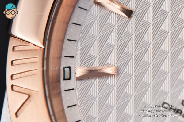 Constellation VSF 38MM RG/SS White Textured Dial RG/SS Bracelet A8500 - Image 5