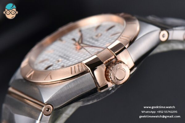 Constellation VSF 38MM RG/SS White Textured Dial RG/SS Bracelet A8500 - Image 9