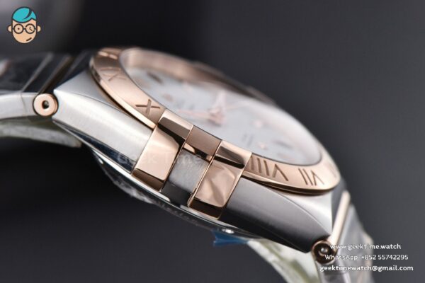Constellation VSF 38MM RG/SS White Textured Dial RG/SS Bracelet A8500 - Image 11