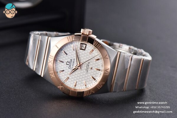 Constellation VSF 38MM RG/SS White Textured Dial RG/SS Bracelet A8500 - Image 12