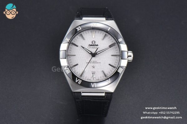 Constellation 41MM VSF Black Dial Black Black/Silver Bezel Gummy Strap A8900 - Image 2