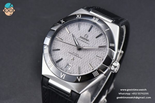 Constellation 41MM VSF Black Dial Black Black/Silver Bezel Gummy Strap A8900