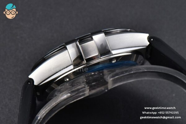 Constellation 41MM VSF Black Dial Black Black/Silver Bezel Gummy Strap A8900 - Image 12
