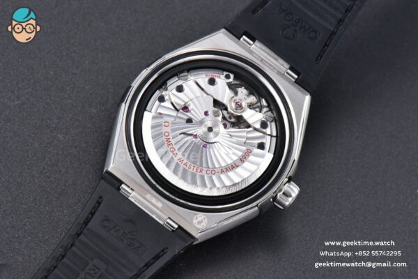 Constellation 41MM VSF Black Dial Black Black/Silver Bezel Gummy Strap A8900 - Image 15