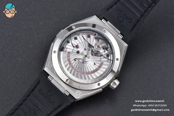 Constellation 41MM VSF Black Dial Black Black/Silver Bezel Gummy Strap A8900 - Image 22