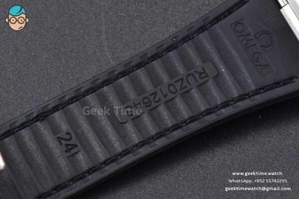 Constellation 41MM VSF Black Dial Black Black/Silver Bezel Gummy Strap A8900 - Image 24