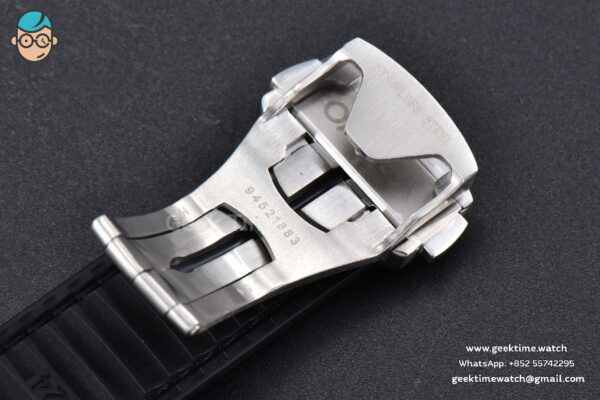 Constellation 41MM VSF Black Dial Black Black/Silver Bezel Gummy Strap A8900 - Image 27