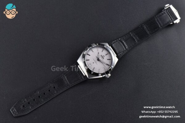 Constellation 41MM VSF Black Dial Black Black/Silver Bezel Gummy Strap A8900 - Image 29