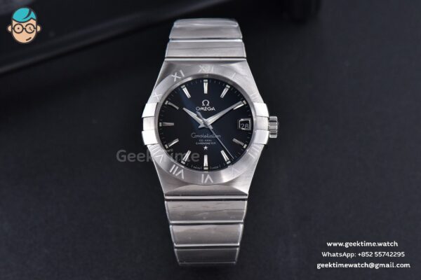 Constellation 38mm SS VSF Black Dial Stick Markers on SS Bracelet A8500 Super Clone - Image 2