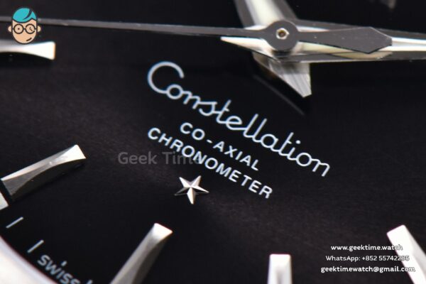 Constellation 38mm SS VSF Black Dial Stick Markers on SS Bracelet A8500 Super Clone - Image 6