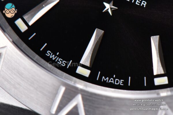 Constellation 38mm SS VSF Black Dial Stick Markers on SS Bracelet A8500 Super Clone - Image 7
