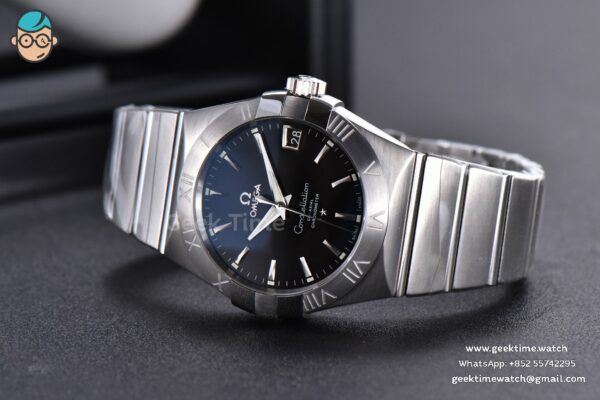 Constellation 38mm SS VSF Black Dial Stick Markers on SS Bracelet A8500 Super Clone - Image 10