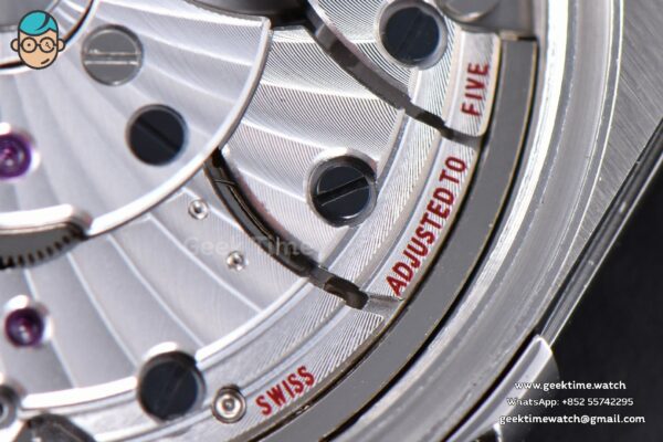 Constellation 38mm SS VSF Black Dial Stick Markers on SS Bracelet A8500 Super Clone - Image 17