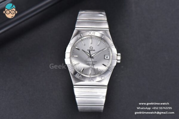 Constellation 38mm SS VSF Silver Dial Stick Markers on SS Bracelet A8500 Super Clone - Image 2