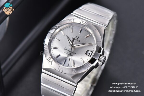Constellation 38mm SS VSF Silver Dial Stick Markers on SS Bracelet A8500 Super Clone