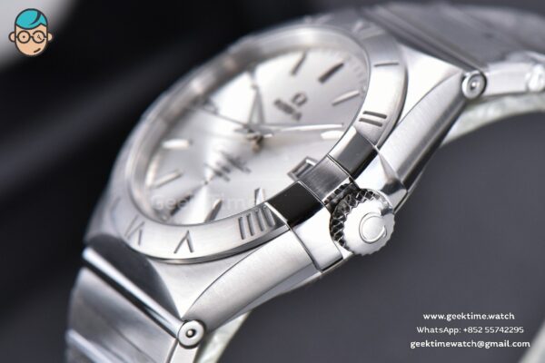 Constellation 38mm SS VSF Silver Dial Stick Markers on SS Bracelet A8500 Super Clone - Image 9