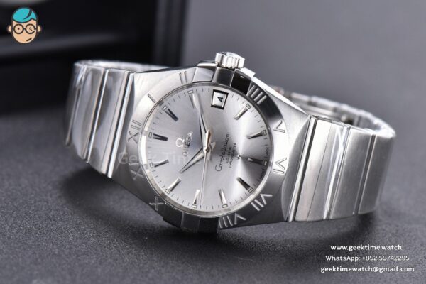 Constellation 38mm SS VSF Silver Dial Stick Markers on SS Bracelet A8500 Super Clone - Image 12