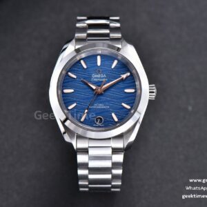 Aqua Terra 150M Ladies VSF 34mm Blue Dial RG Marker SS Bracelet A8800