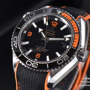 Planet Ocean 600m 43.5mm VSF Black Dial 1/4 Orange Bezel Rubber Strap A8900