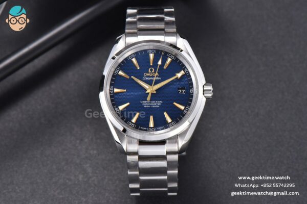 Aqua Terra 150M VSF 41MM Blue Wave Dial YG Markers SS Bracelet A8500 - Image 2