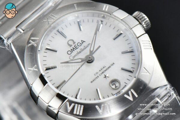Constellation 29mm TWSF White Dial Stick Marker SS Bracelet A8700 - Image 8