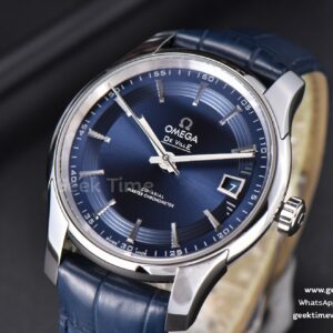 De Ville Hour Vision VSF 41MM Blue/Silver Dial Blue Croco Strap A8500