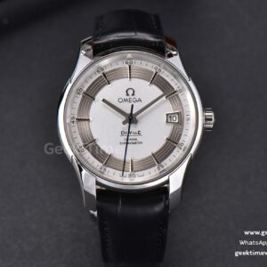 De Ville Hour Vision VSF 41mm White/Silver Dial Black Croco Strap A8500