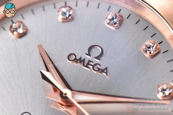 Constellation 38mm SS/RG VSF Silver Dial Diamonds Markers on SS/RG Bracelet A8500 Super Clone - Image 4