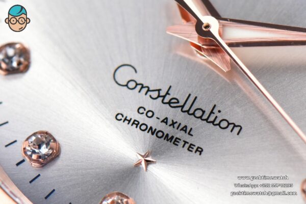 Constellation 38mm SS/RG VSF Silver Dial Diamonds Markers on SS/RG Bracelet A8500 Super Clone - Image 5