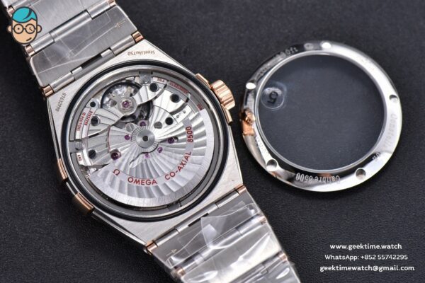 Constellation 38mm SS/RG VSF Silver Dial Diamonds Markers on SS/RG Bracelet A8500 Super Clone - Image 13