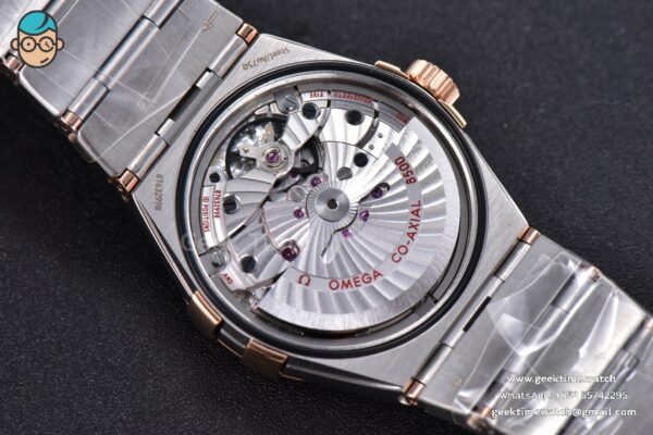 Constellation 38mm SS/RG VSF Silver Dial Diamonds Markers on SS/RG Bracelet A8500 Super Clone - Image 15