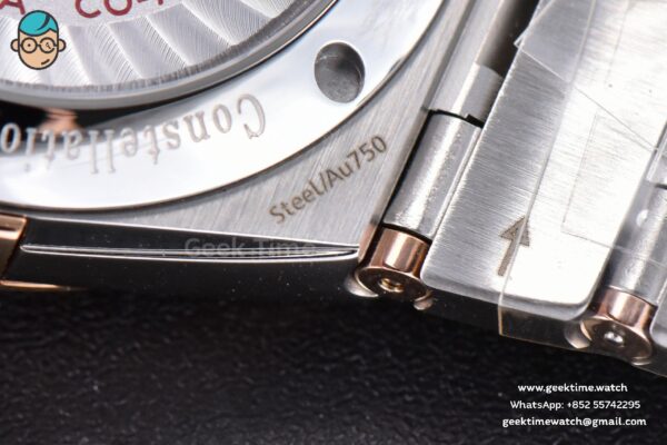 Constellation 38mm SS/RG VSF Silver Dial Diamonds Markers on SS/RG Bracelet A8500 Super Clone - Image 22