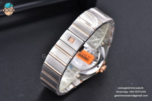 Constellation 38mm SS/RG VSF Silver Dial Diamonds Markers on SS/RG Bracelet A8500 Super Clone - Image 24
