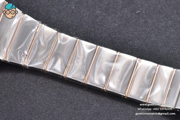 Constellation 38mm SS/RG VSF Silver Dial Diamonds Markers on SS/RG Bracelet A8500 Super Clone - Image 25