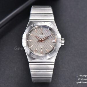 Constellation 38mm SS/RG VSF esfera gris texturizada con brazalete SS A8500 Super Clone