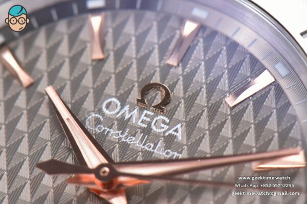 Constellation 38mm SS/RG VSF Gray Textured Dial on SS Bracelet A8500 Super Clone - Image 4