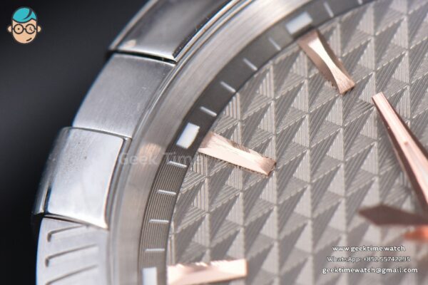 Constellation 38mm SS/RG VSF Gray Textured Dial on SS Bracelet A8500 Super Clone - Image 5