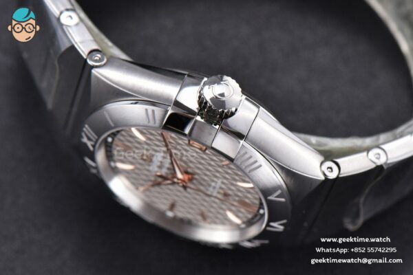 Constellation 38mm SS/RG VSF Gray Textured Dial on SS Bracelet A8500 Super Clone - Image 11