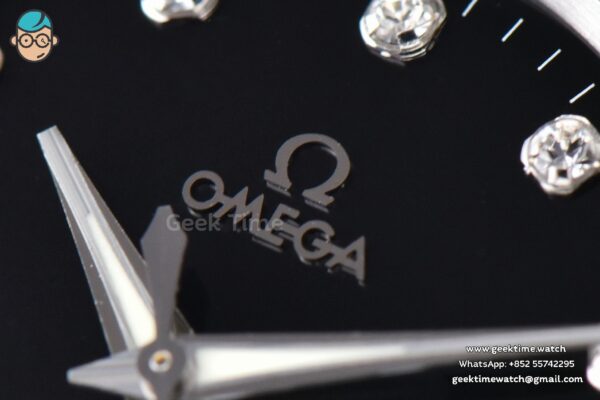 Constellation 38mm SS VSF Black Dial Diamond Markers on SS Bracelet A8500 Super Clone - Image 4