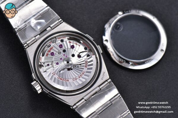 Constellation 38mm SS VSF Black Dial Diamond Markers on SS Bracelet A8500 Super Clone - Image 13