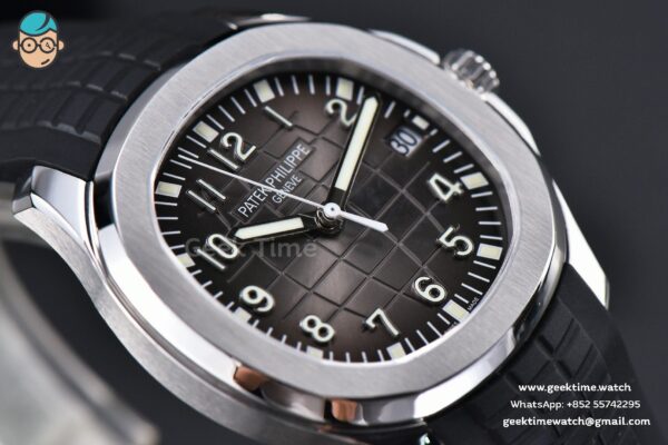 Aquanaut 5167 40mm ZF Gray Dial Black Rubber Strap A324 - Image 6