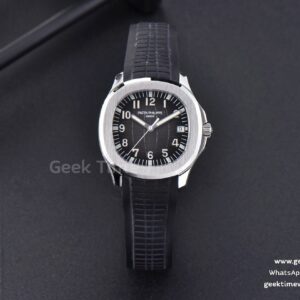 Aquanaut 5167 40mm 3KF Black Dial Black Rubber Strap A324