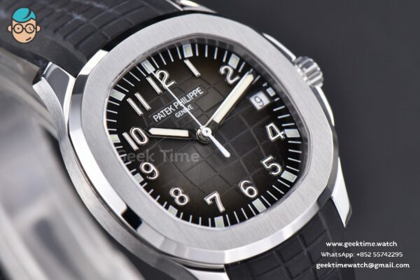 Aquanaut 5167 40mm 3KF Black Dial Black Rubber Strap A324 - Image 8