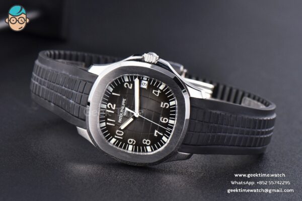 Aquanaut 5167 40mm 3KF Black Dial Black Rubber Strap A324 - Image 9