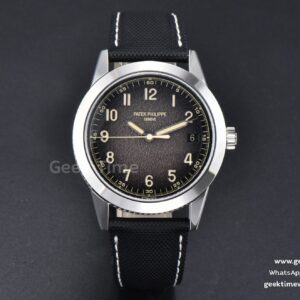 Calatrava 5226G PPF 40mm Gray Dial Nylon Strap MY9015 Mod