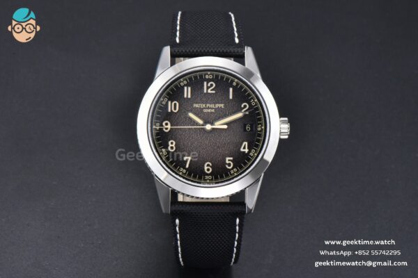 Calatrava 5226G PPF 40mm Gray Dial Nylon Strap MY9015 Mod - Image 2