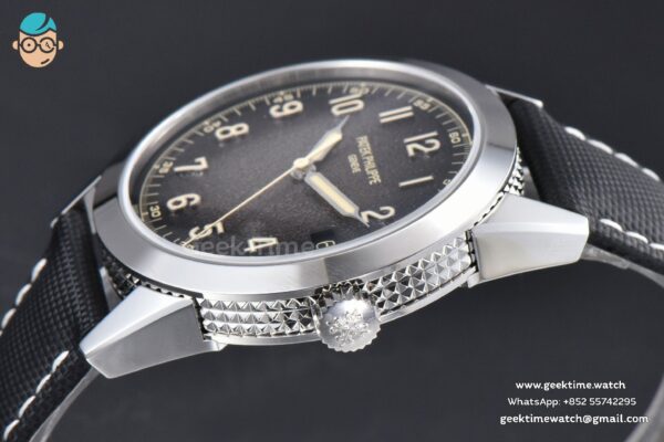 Calatrava 5226G PPF 40mm Gray Dial Nylon Strap MY9015 Mod - Image 8