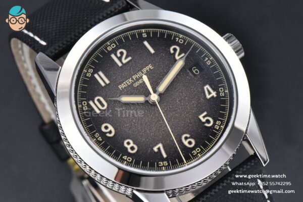 Calatrava 5226G PPF 40mm Gray Dial Nylon Strap MY9015 Mod - Image 9