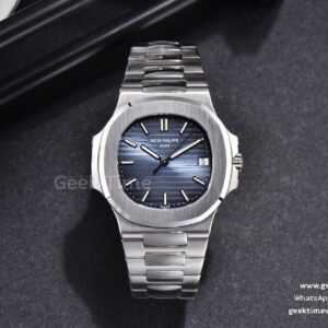 Nautilus 5711 40mm 3KF esfera azul brazalete SS A324 V3